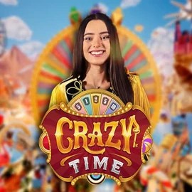 Crazy Time game by Evolution – logo hosted on Vegasino Casino