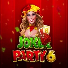 Joker Party 6 slot logo by Greentube at Vegasino Casino