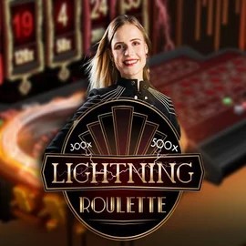Lightning Roulette game by Evolution – logo hosted on Vegasino Casino