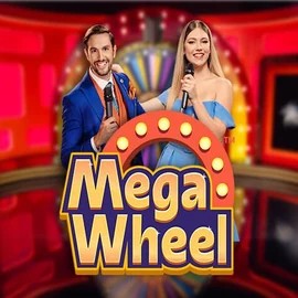 Mega Wheel logo by Pragmatic Play at Vegasino Casino